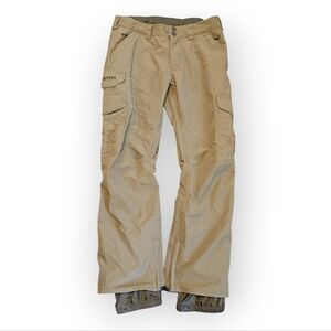 Burton Men's Khaki Tan Outdoor Snowboard Winter Sports Pants Medium
